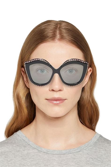 gucci oversized acetate cat-eye sunglasses|gucci oversized cat eye sunglasses.